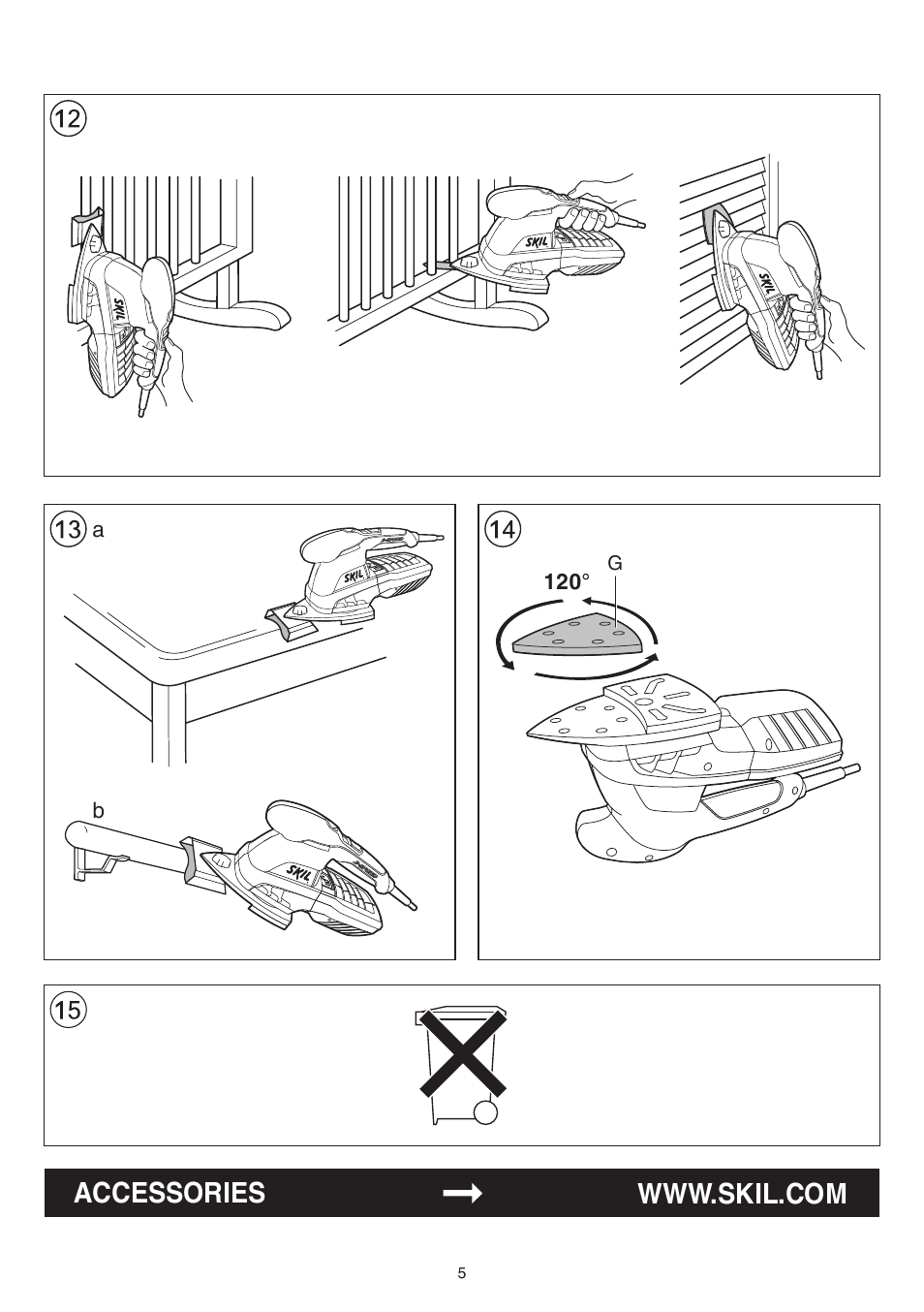 Skil 7220 (F0157220..) User Manual | Page 5 / 116