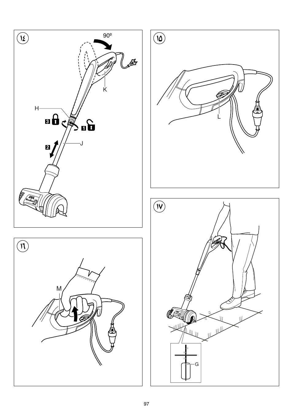 Skil 0700 RA (Weedbuster) User Manual | Page 97 / 100