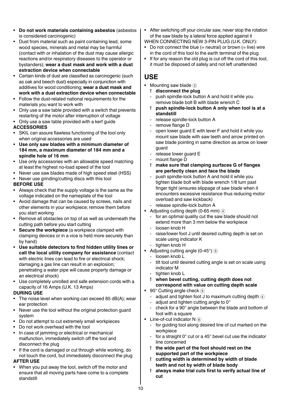 Skil 5265 AA User Manual | Page 10 / 160