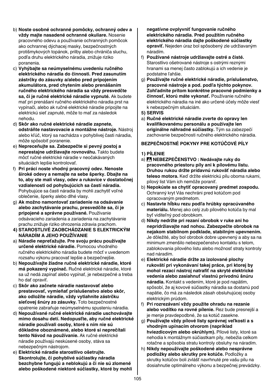 Skil 5265 AA User Manual | Page 105 / 160