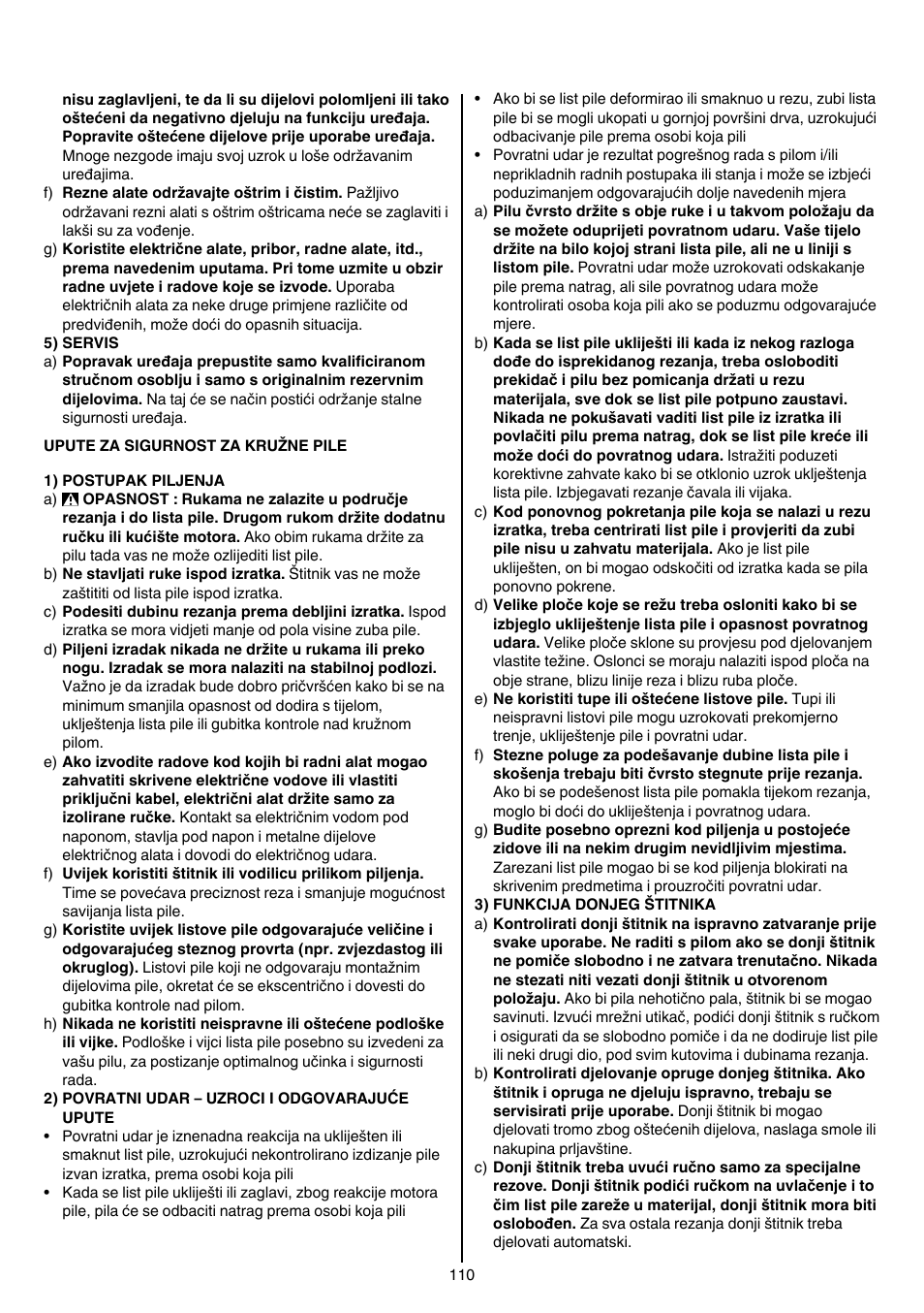 Skil 5265 AA User Manual | Page 110 / 160