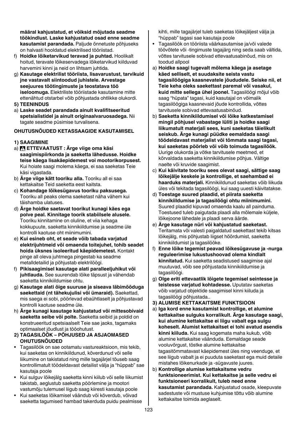 Skil 5265 AA User Manual | Page 123 / 160