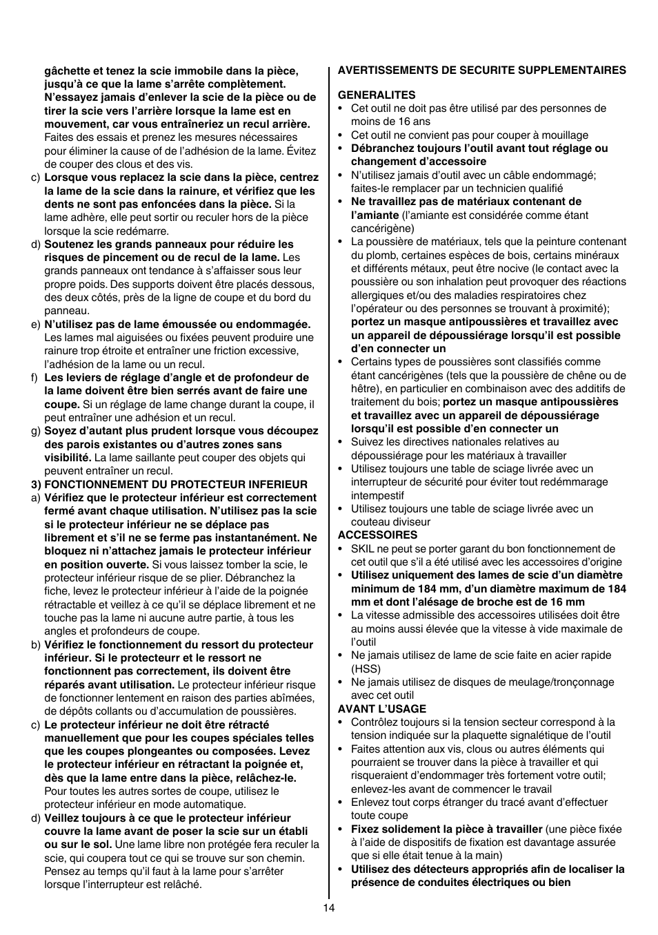 Skil 5265 AA User Manual | Page 14 / 160