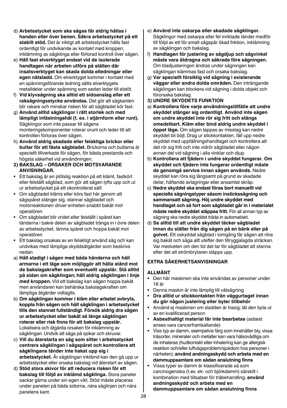 Skil 5265 AA User Manual | Page 28 / 160