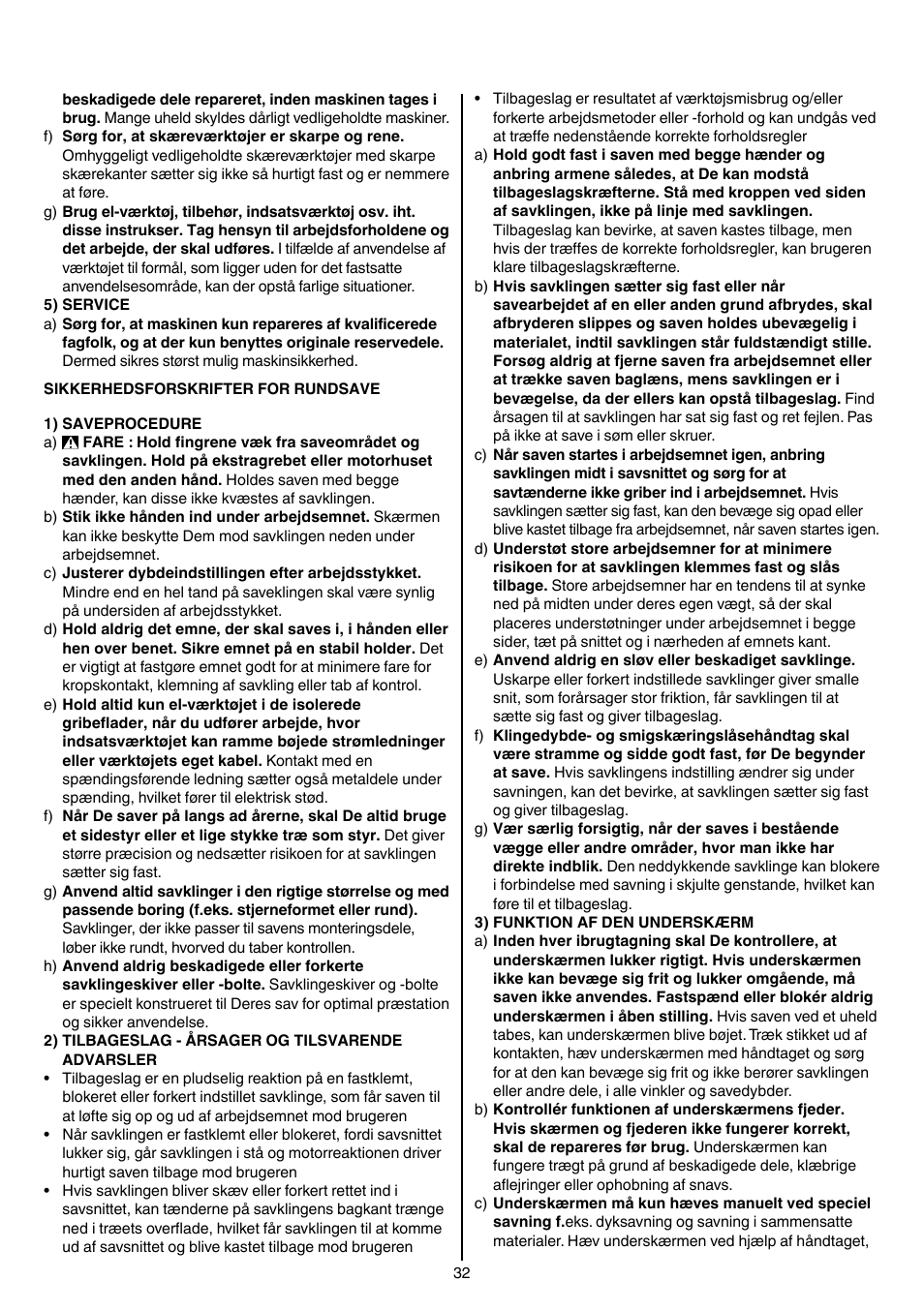 Skil 5265 AA User Manual | Page 32 / 160