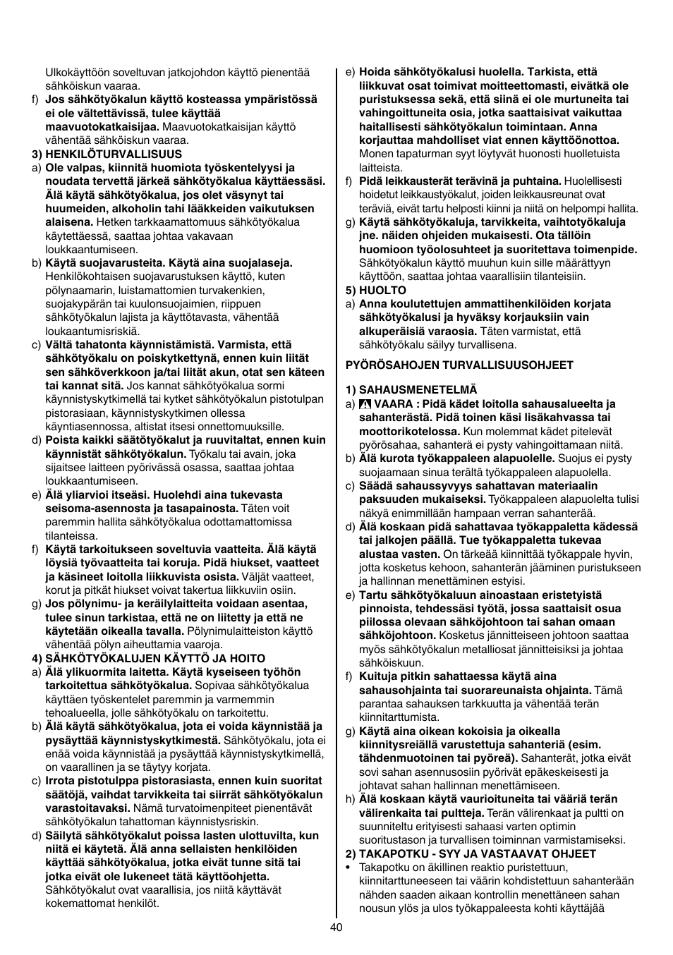 Skil 5265 AA User Manual | Page 40 / 160