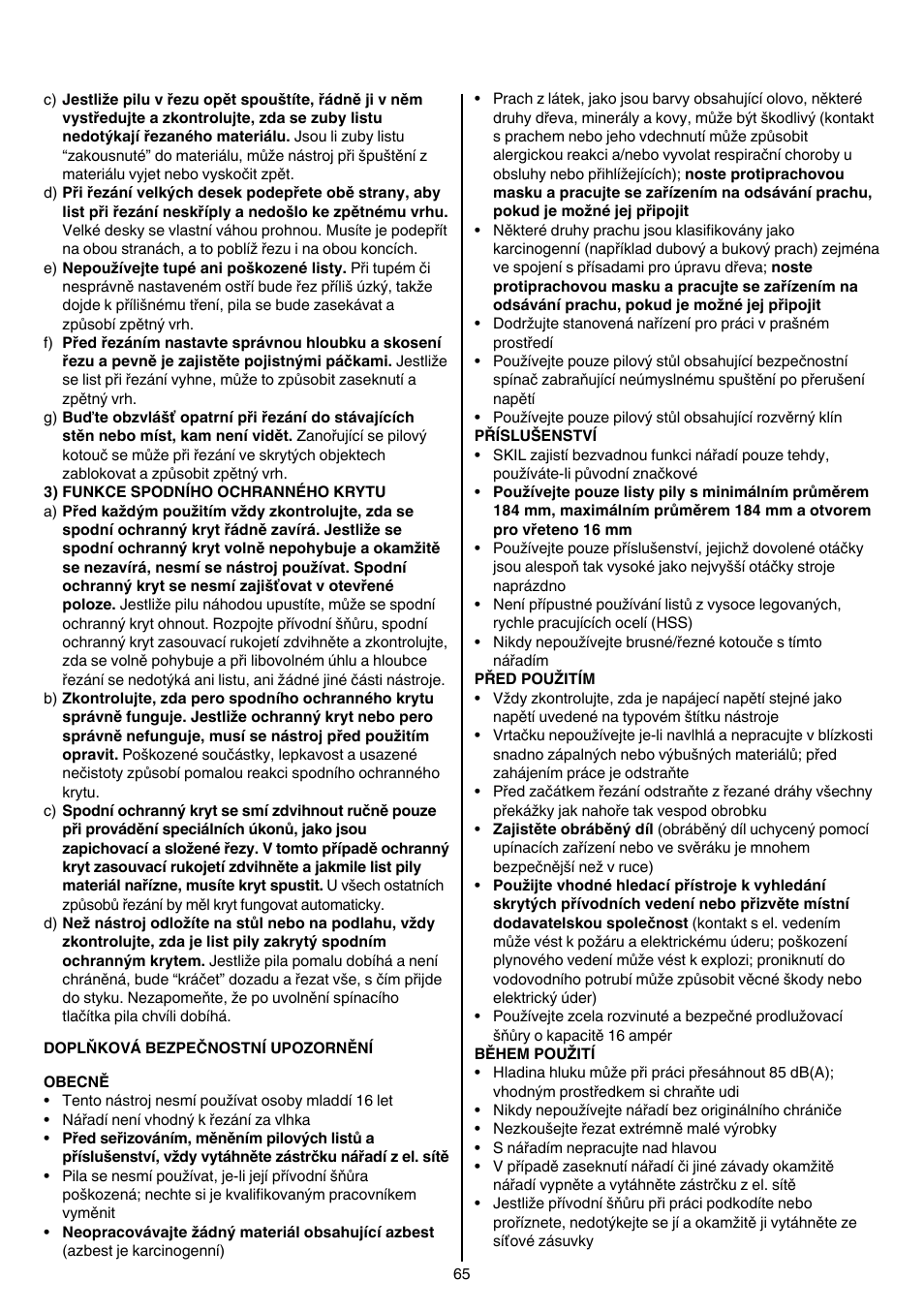 Skil 5265 AA User Manual | Page 65 / 160
