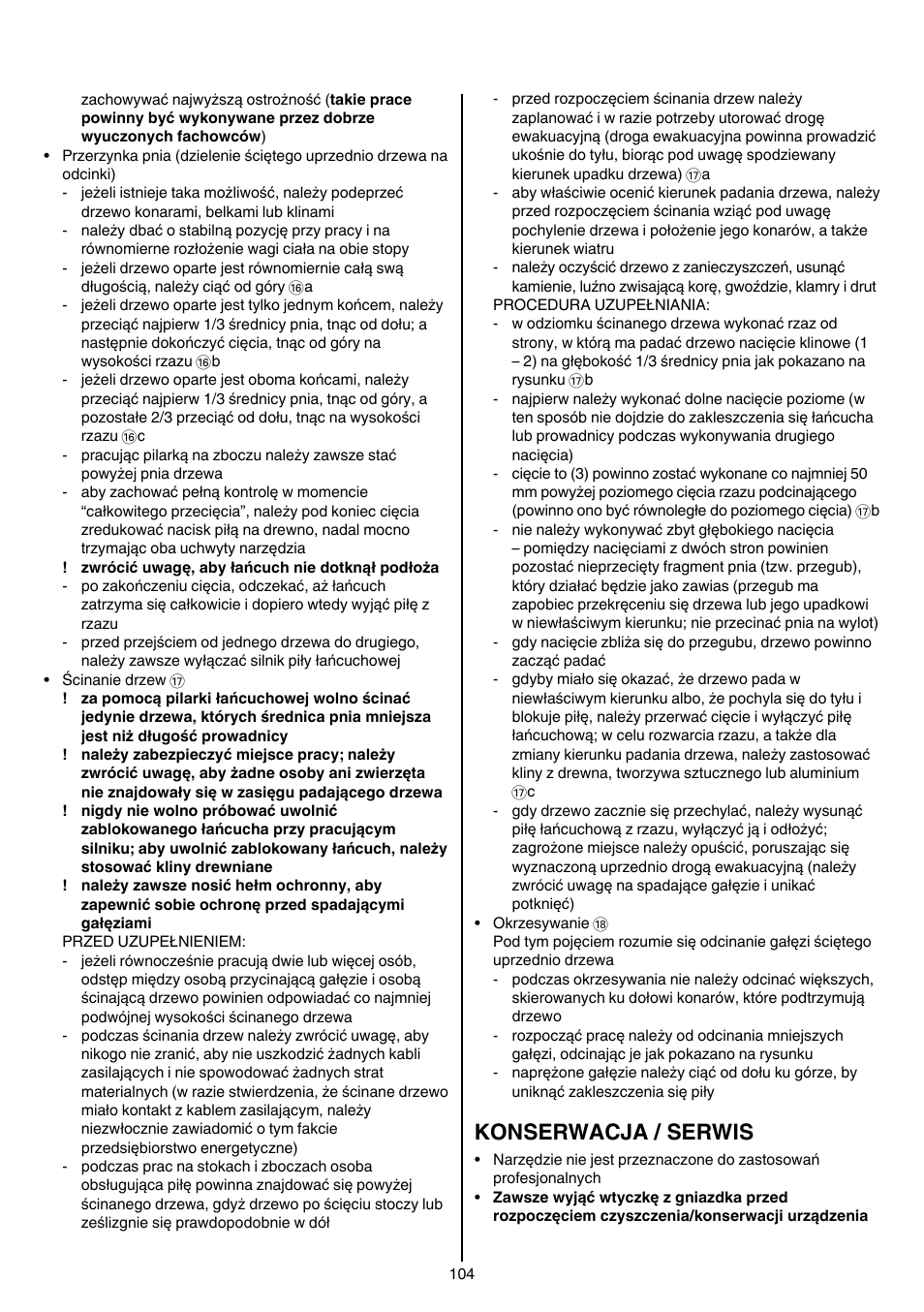 Konserwacja / serwis | Skil 0780 RT User Manual | Page 104 / 220