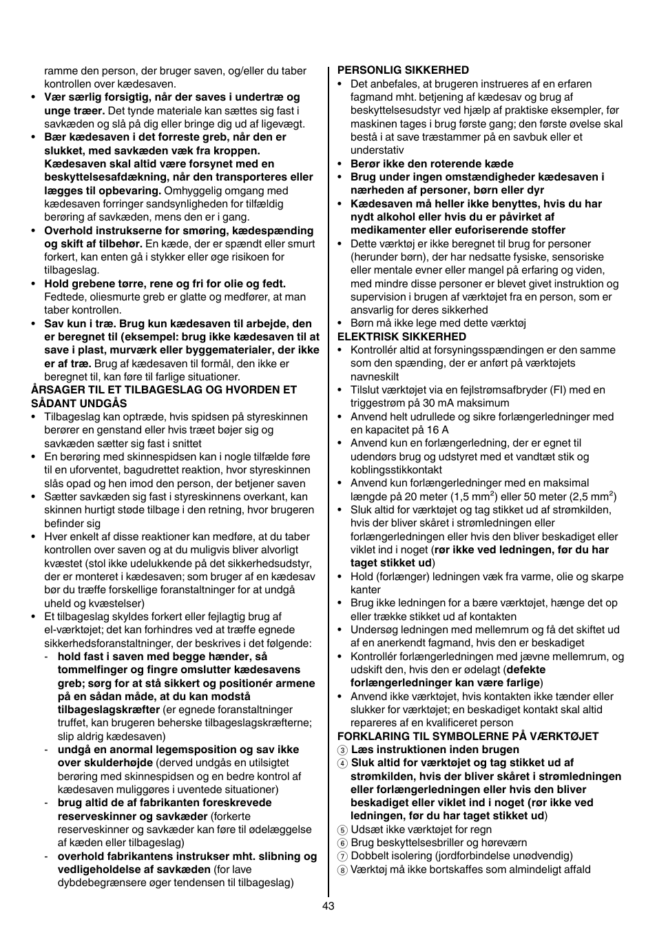 Skil 0780 RT User Manual | Page 43 / 220
