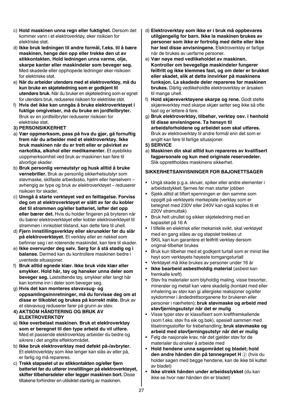 Skil 4900 AA User Manual | Page 27 / 116