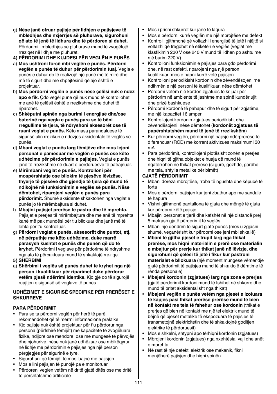 Skil 0740 RT User Manual | Page 111 / 124