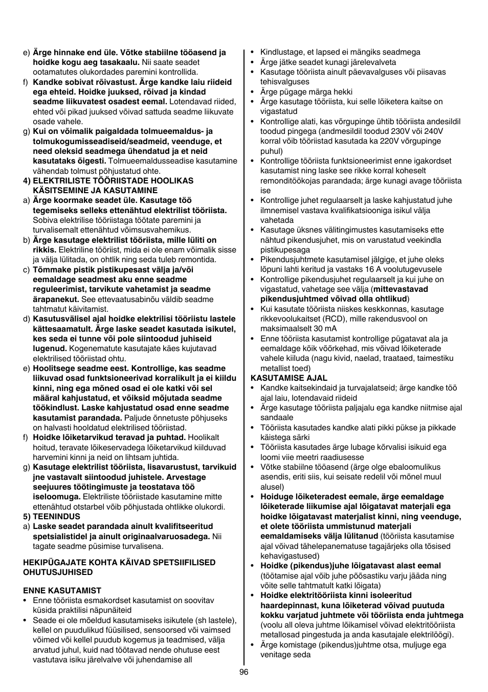 Skil 0740 RT User Manual | Page 96 / 124