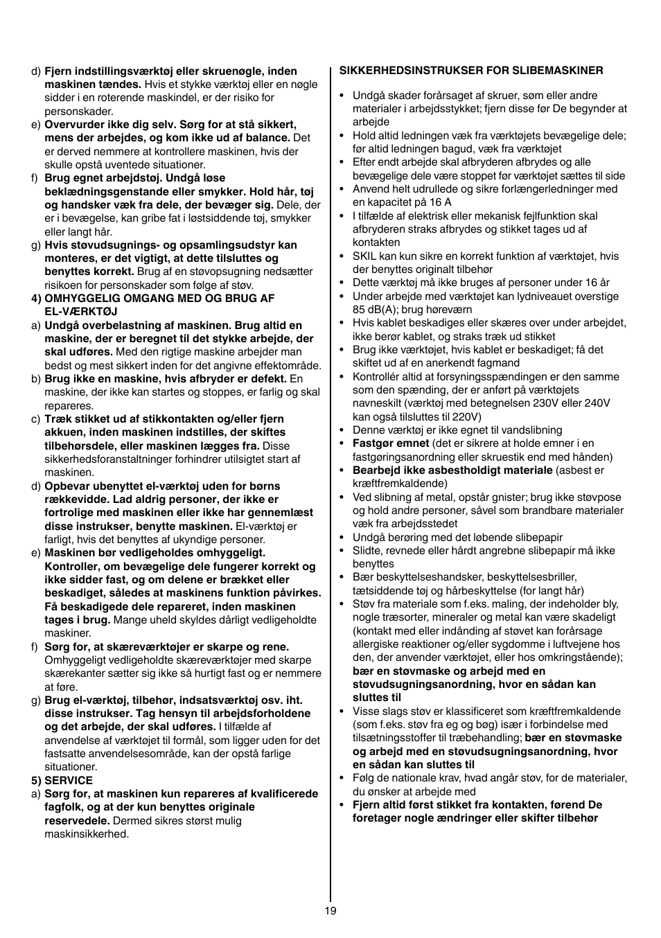 Skil 7003 AA User Manual | Page 19 / 96