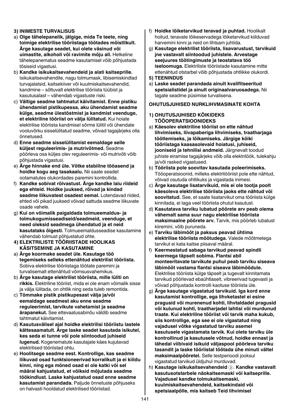 Skil 9030 AA User Manual | Page 141 / 180