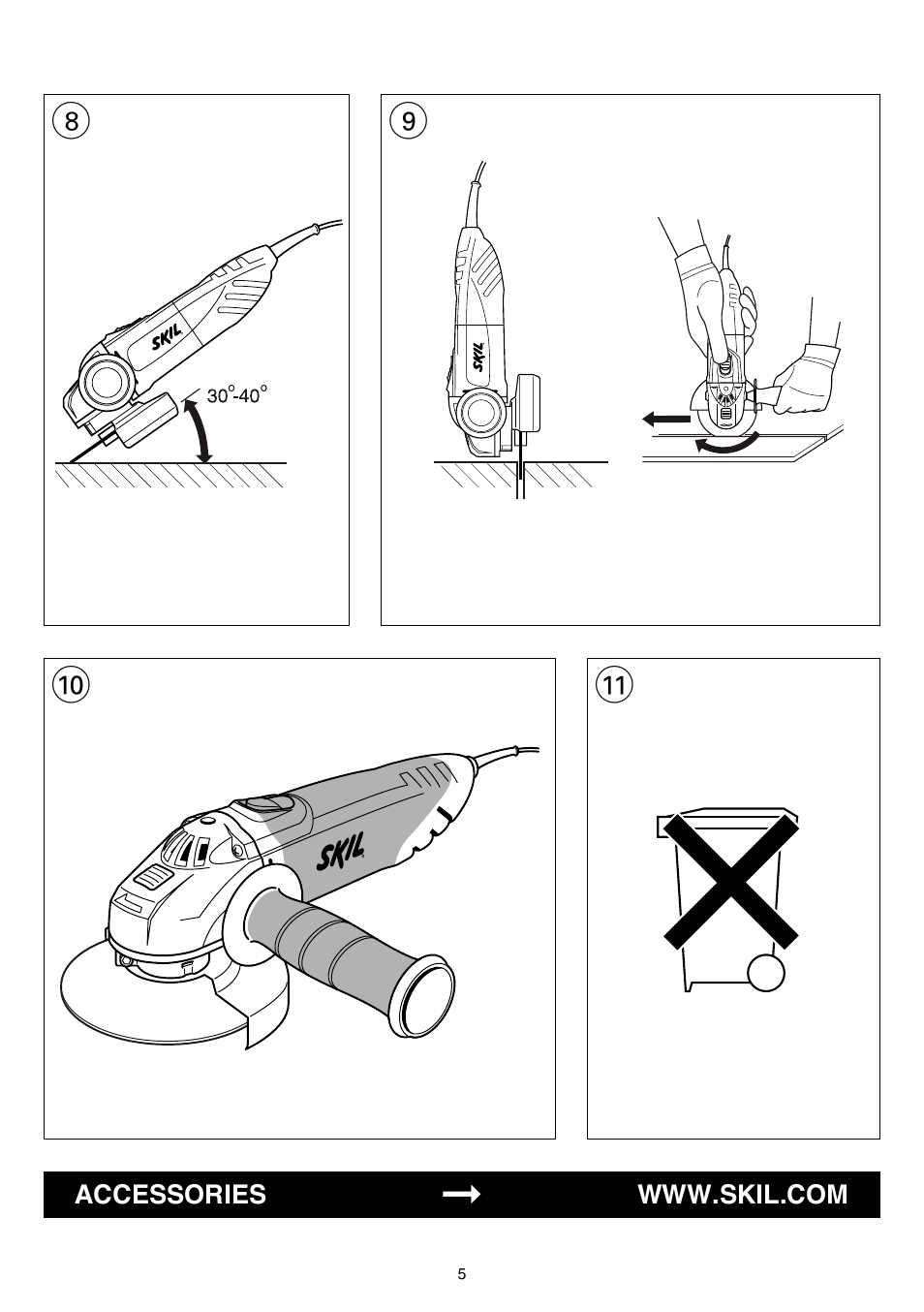 Skil 9030 AA User Manual | Page 5 / 180