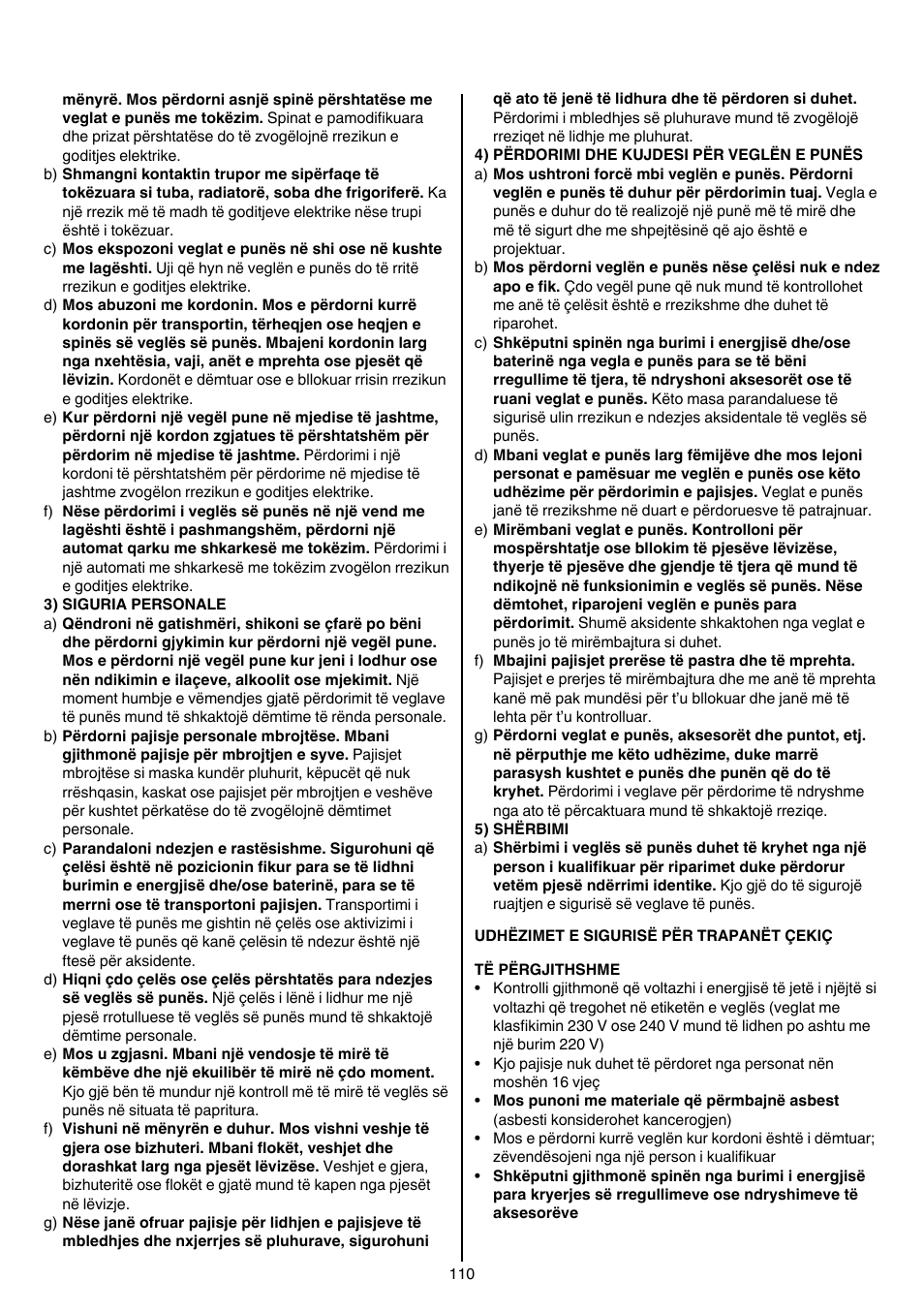 Skil 1764 AK User Manual | Page 110 / 128