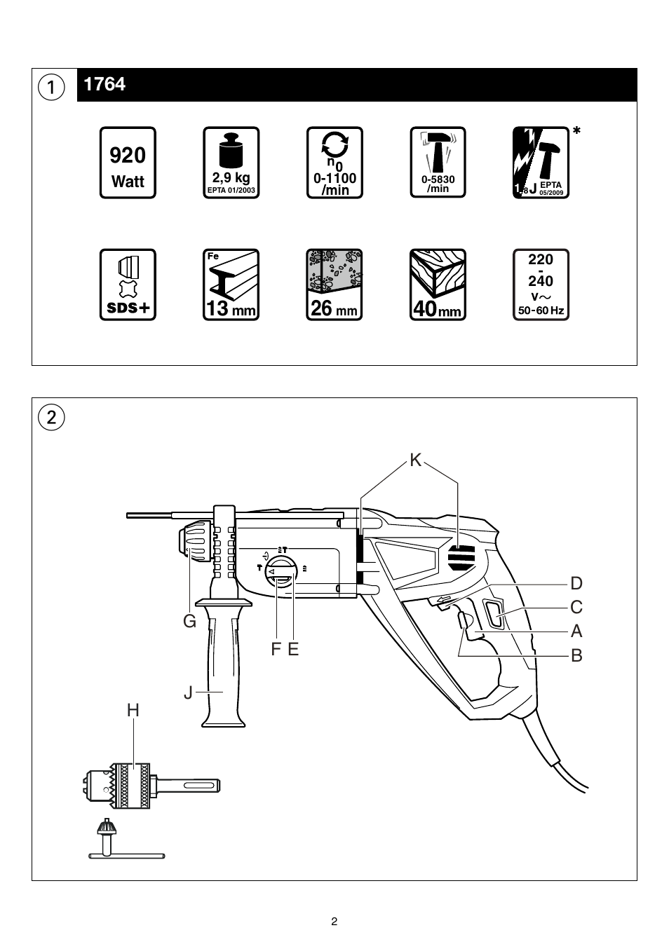 Skil 1764 AK User Manual | Page 2 / 128