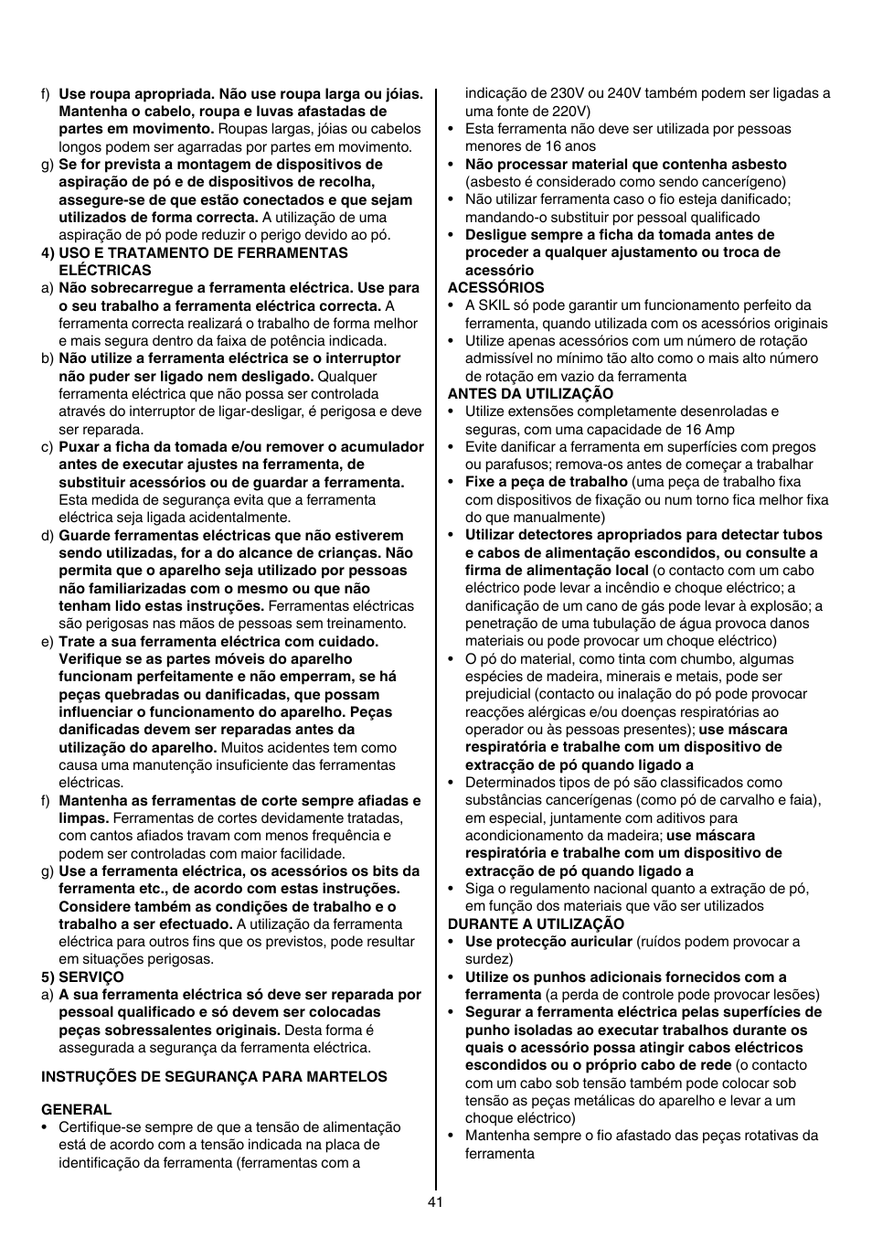 Skil 1764 AK User Manual | Page 41 / 128