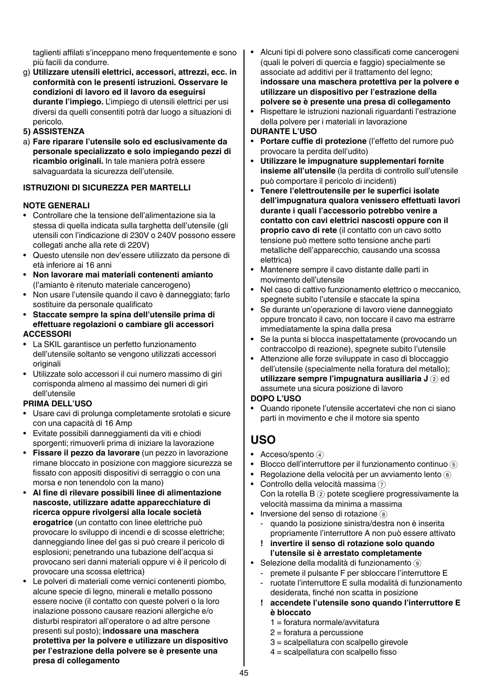 Skil 1764 AK User Manual | Page 45 / 128