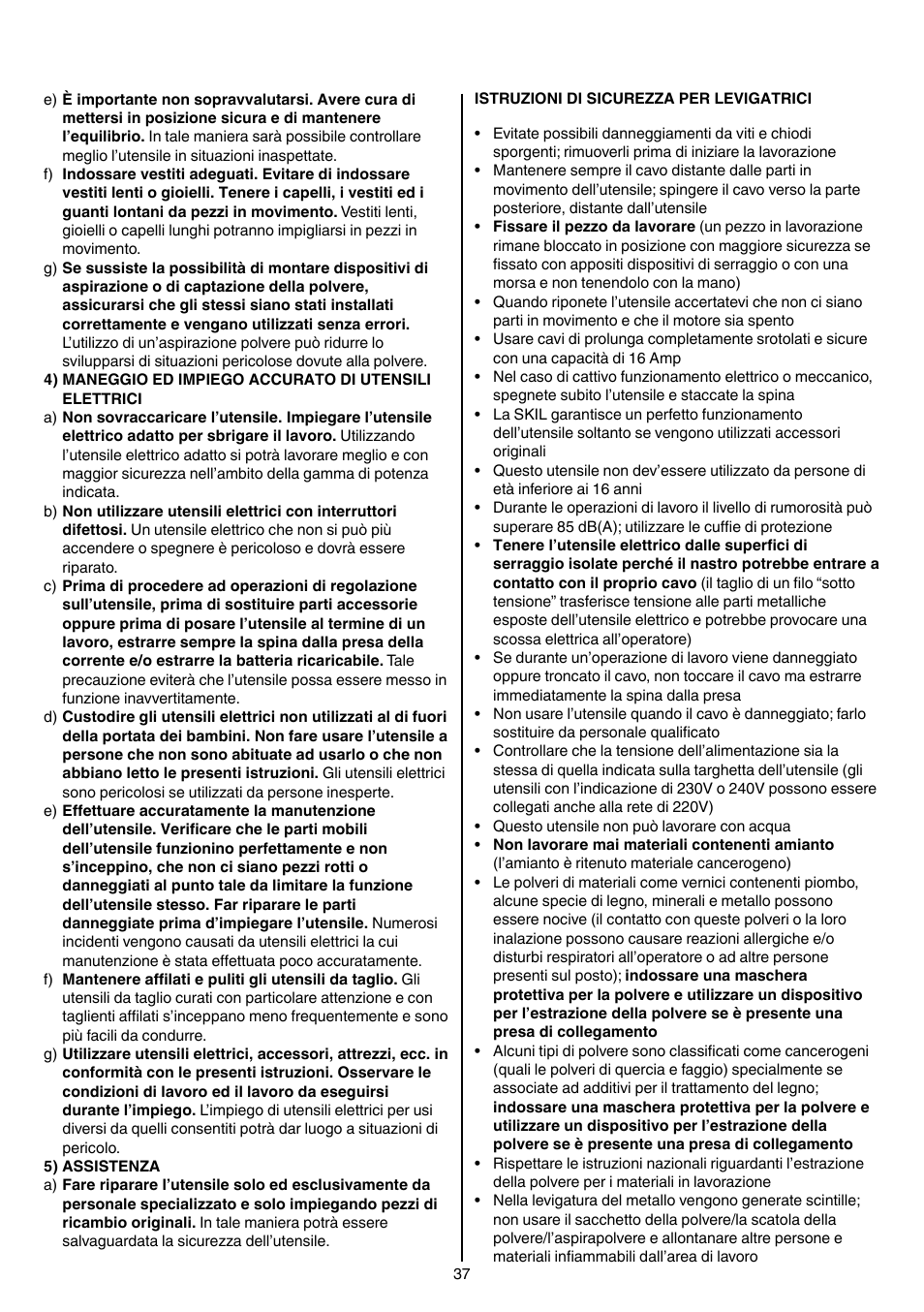 Skil 1210 AA User Manual | Page 37 / 108