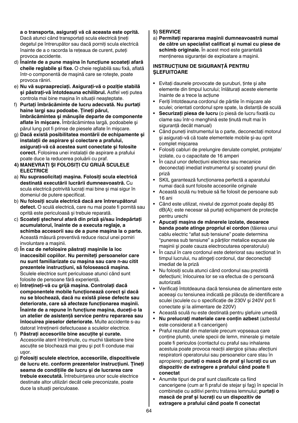 Skil 1210 AA User Manual | Page 64 / 108