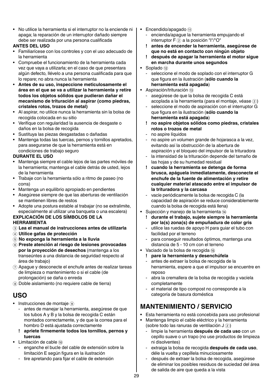 Mantenimiento / servicio | Skil 0790 RA User Manual | Page 29 / 100