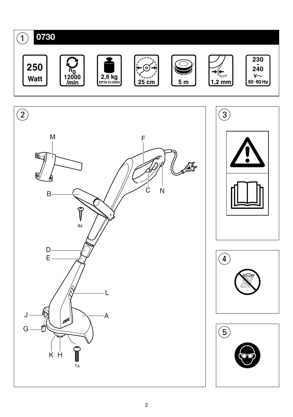 Skil 0730 RA User Manual | Page 2 / 112