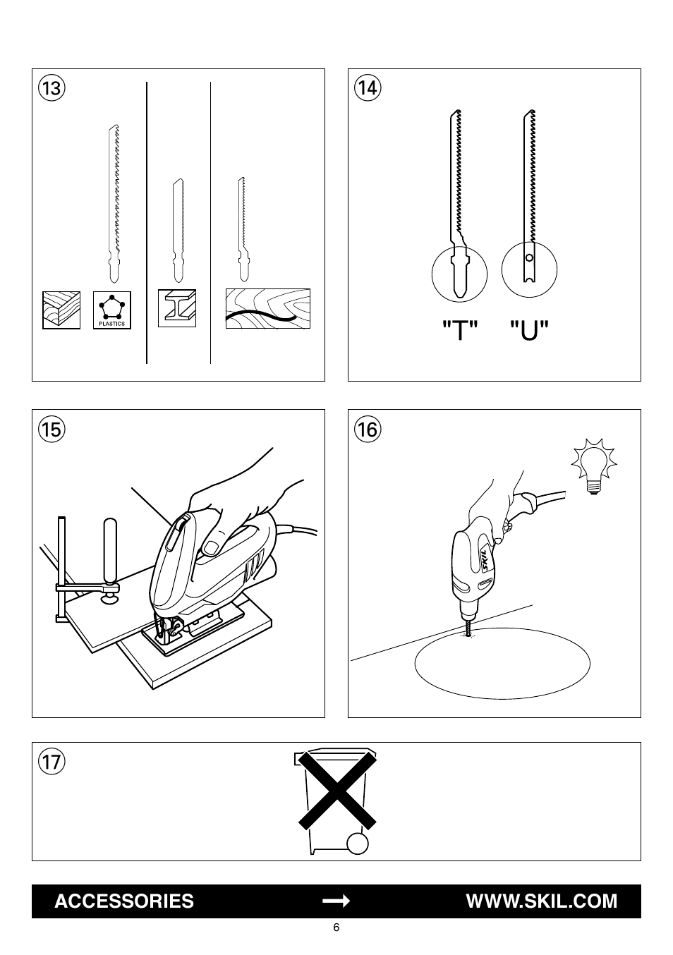 Accessories | Skil 4181 AA User Manual | Page 6 / 104