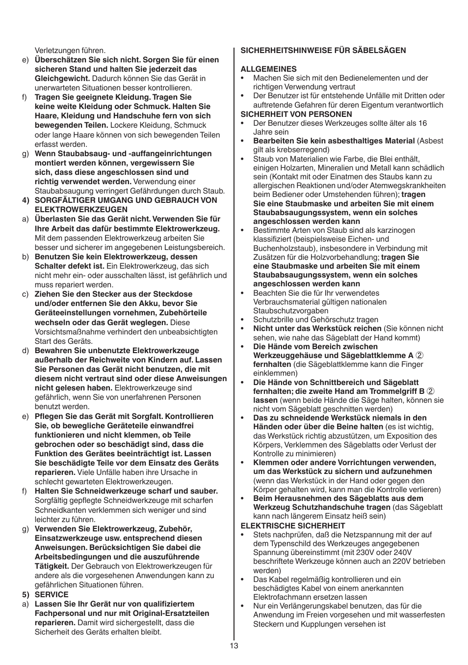 Skil 0788 AA (Lynx) User Manual | Page 13 / 120