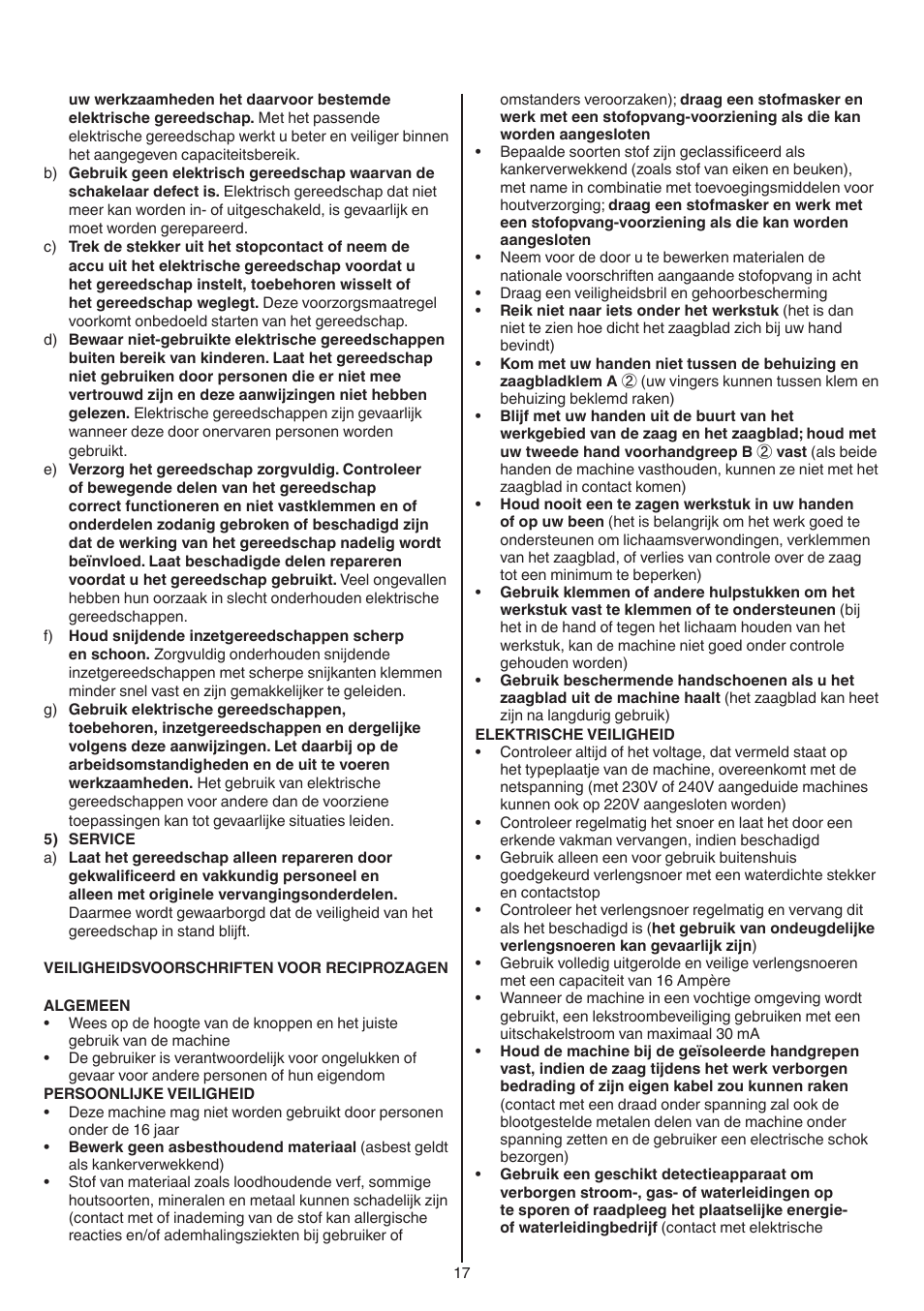 Skil 0788 AA (Lynx) User Manual | Page 17 / 120