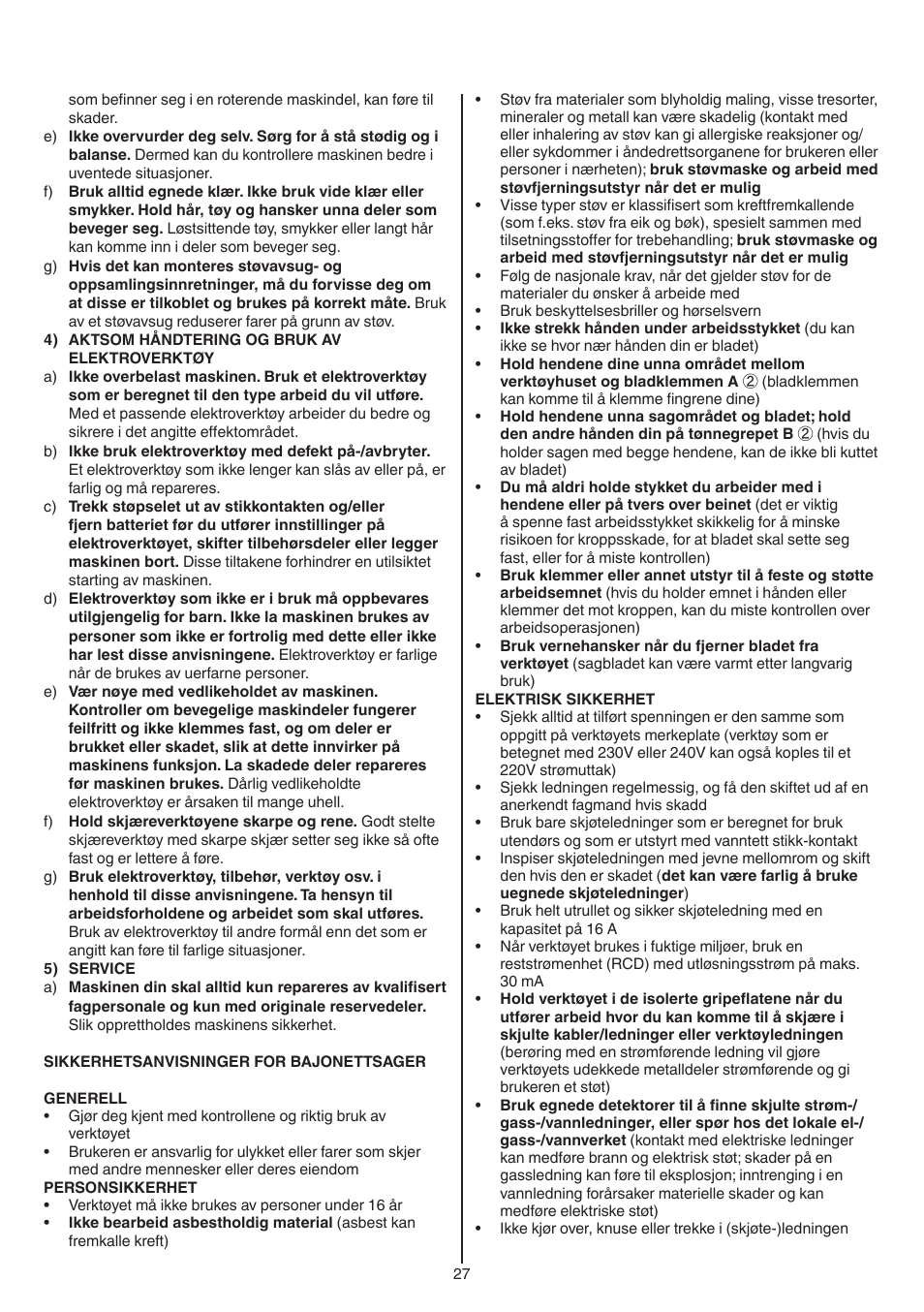 Skil 0788 AA (Lynx) User Manual | Page 27 / 120