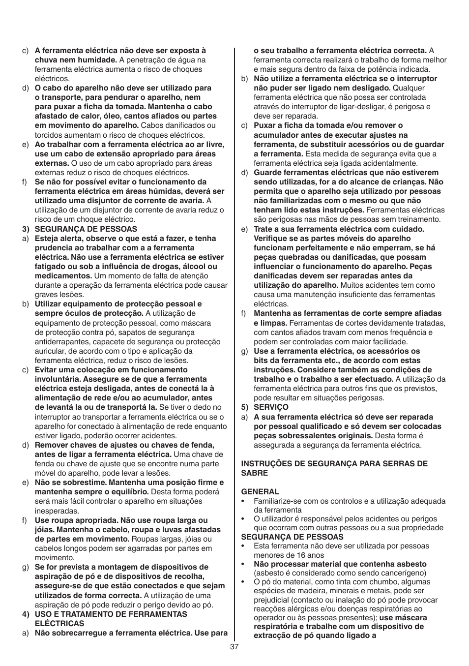 Skil 0788 AA (Lynx) User Manual | Page 37 / 120