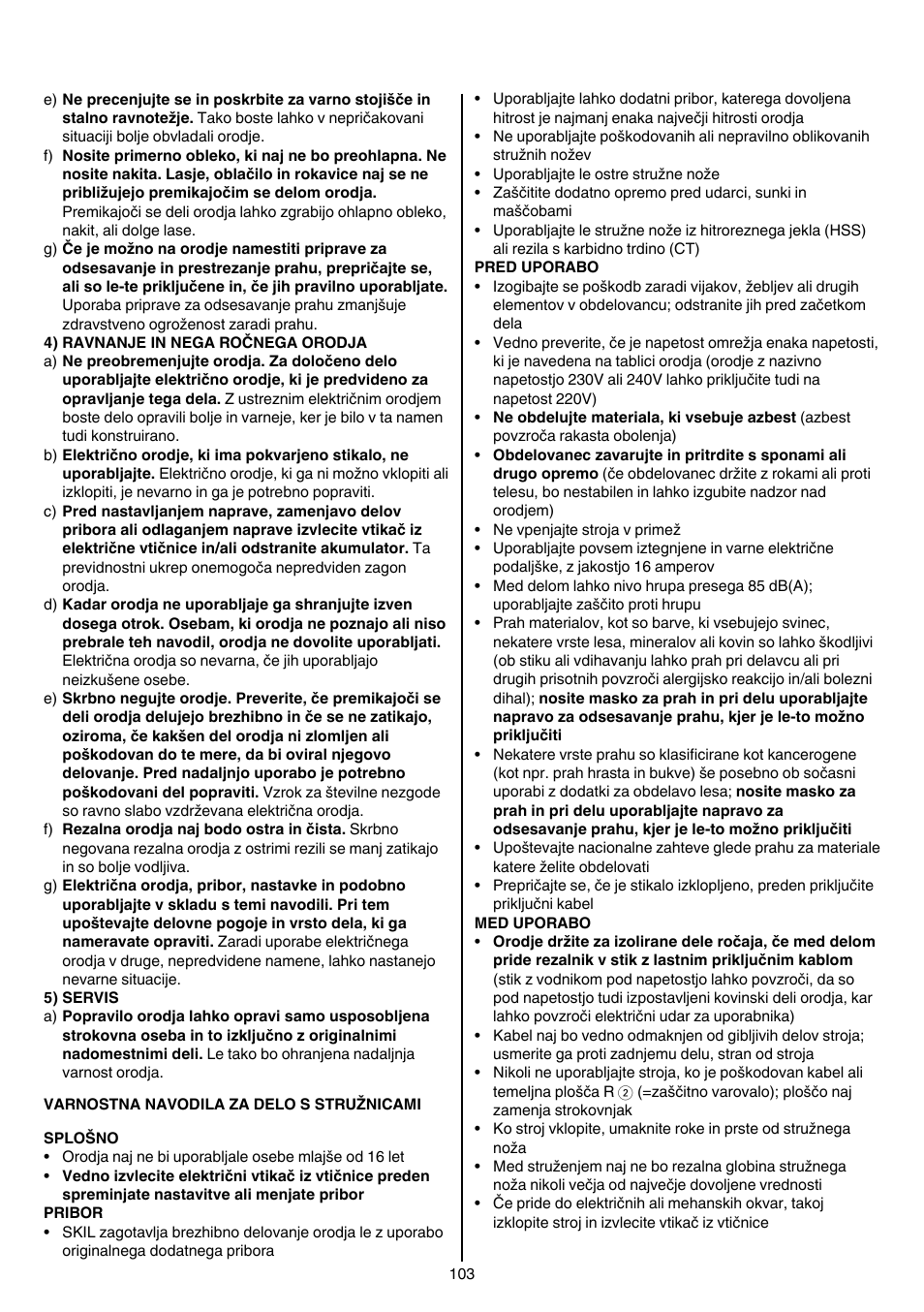 Skil 1840 AD User Manual | Page 103 / 140