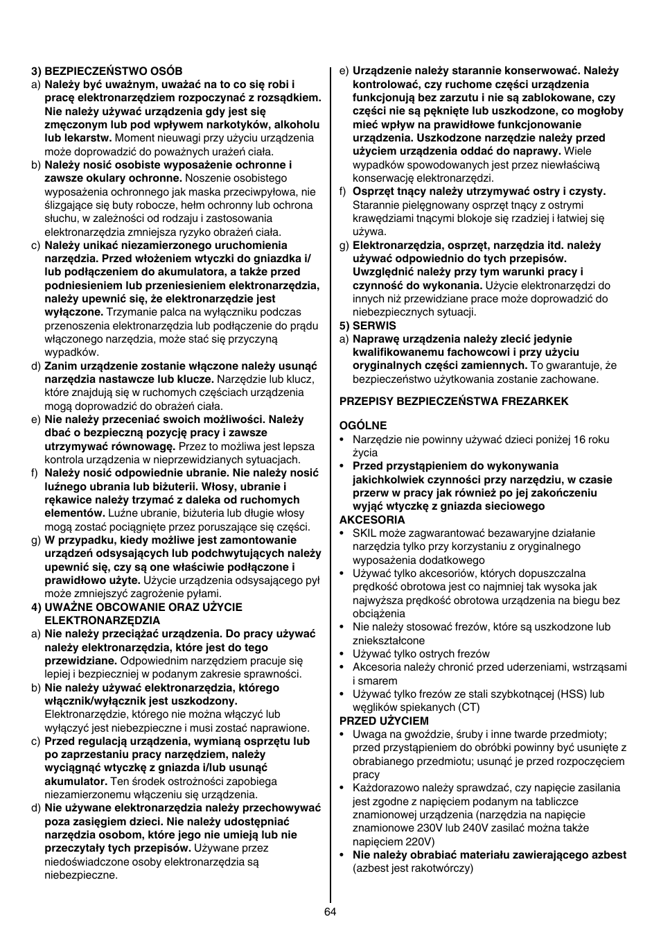 Skil 1840 AD User Manual | Page 64 / 140