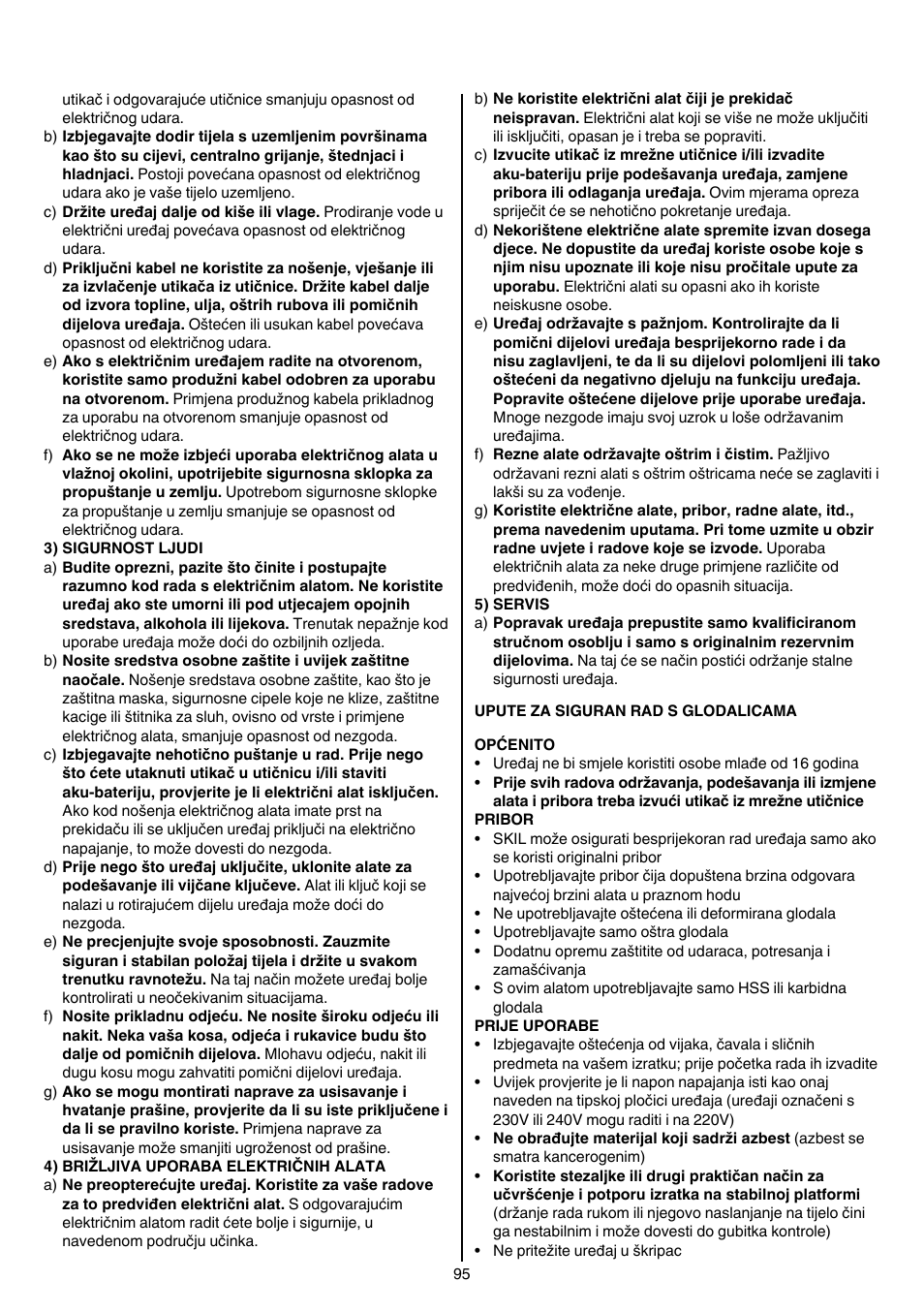 Skil 1840 AD User Manual | Page 95 / 140