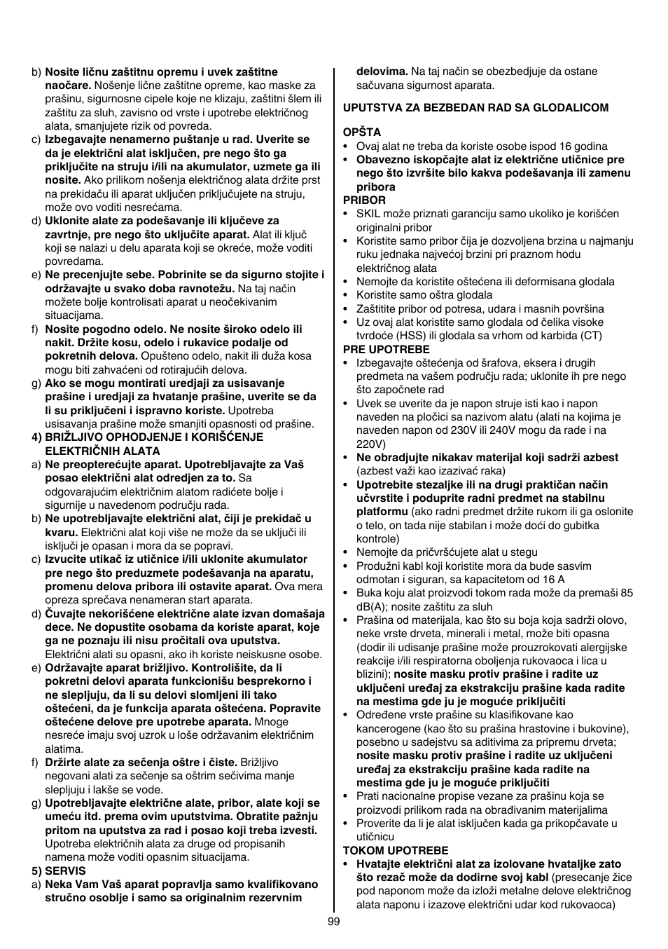 Skil 1840 AD User Manual | Page 99 / 140