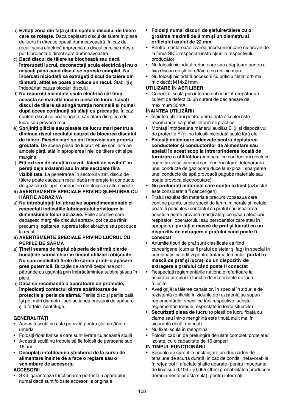 Skil 9780 AA User Manual | Page 108 / 176