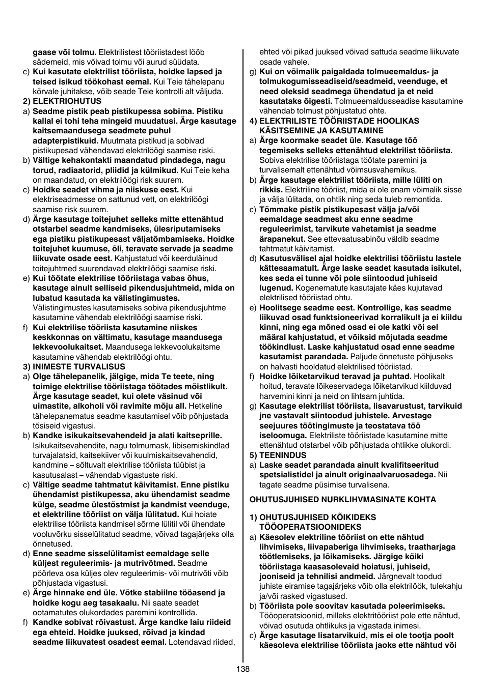 Skil 9780 AA User Manual | Page 138 / 176