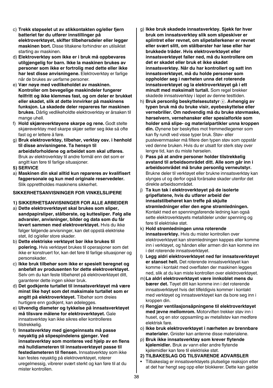 Skil 9780 AA User Manual | Page 38 / 176