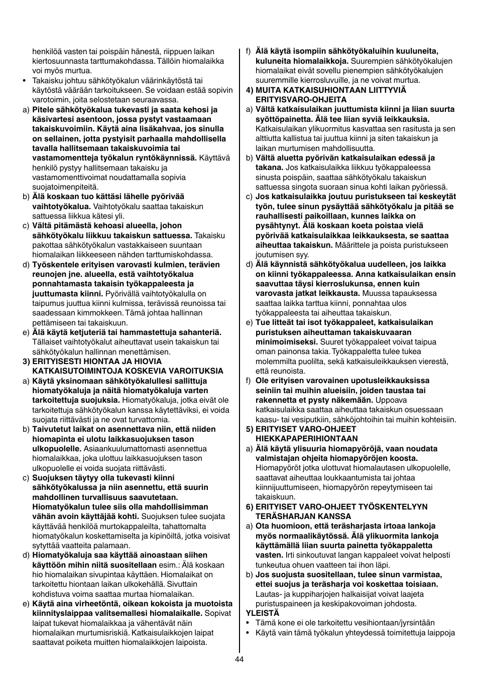 Skil 9780 AA User Manual | Page 44 / 176
