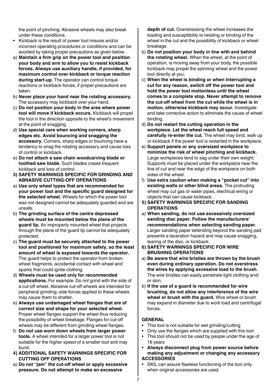 Skil 9780 AA User Manual | Page 7 / 176