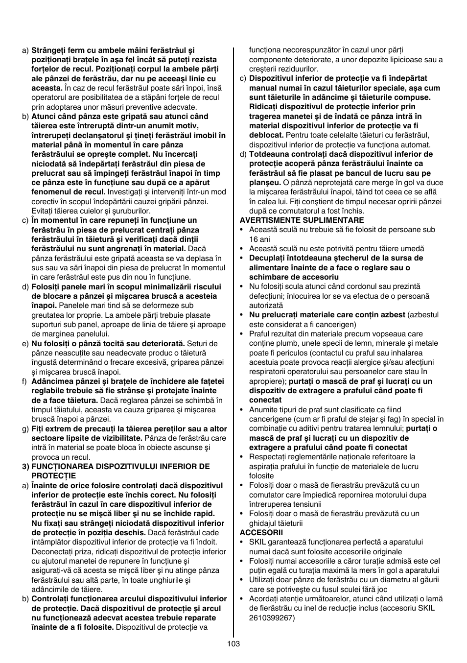 Skil 5740 CA User Manual | Page 103 / 172