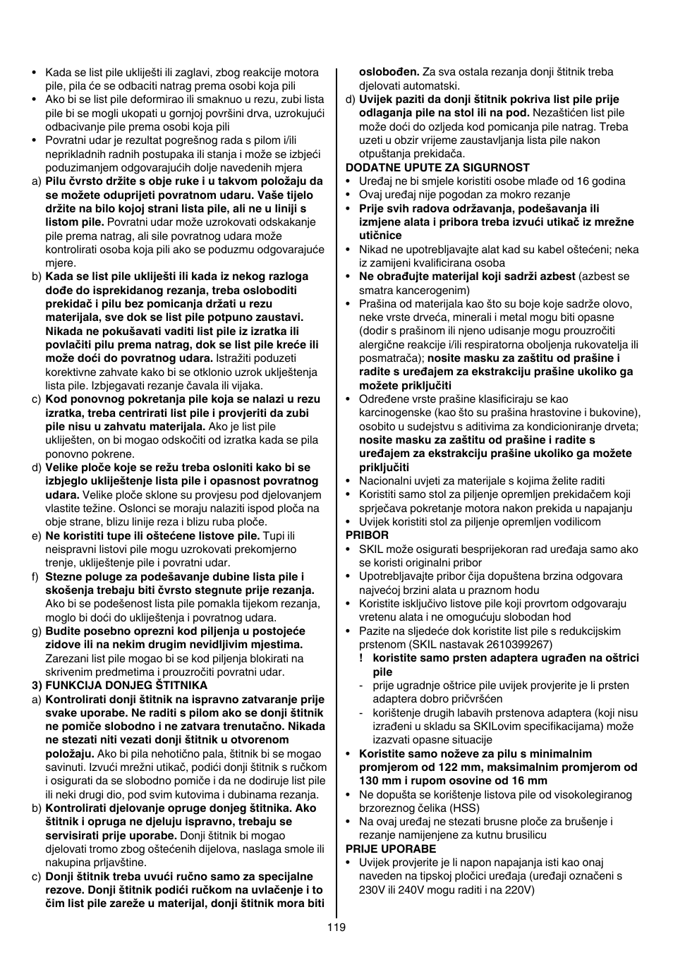 Skil 5740 CA User Manual | Page 119 / 172