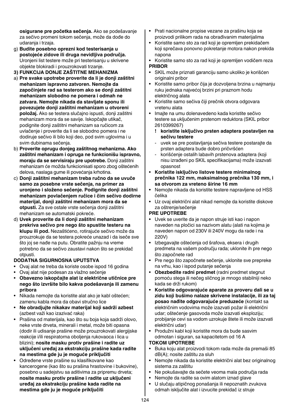 Skil 5740 CA User Manual | Page 124 / 172