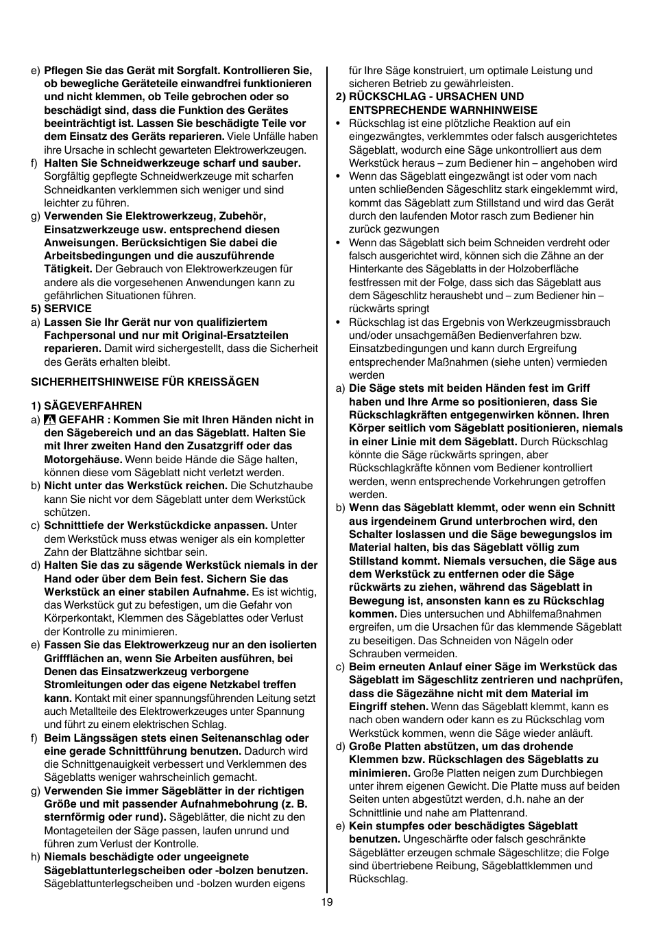 Skil 5740 CA User Manual | Page 19 / 172