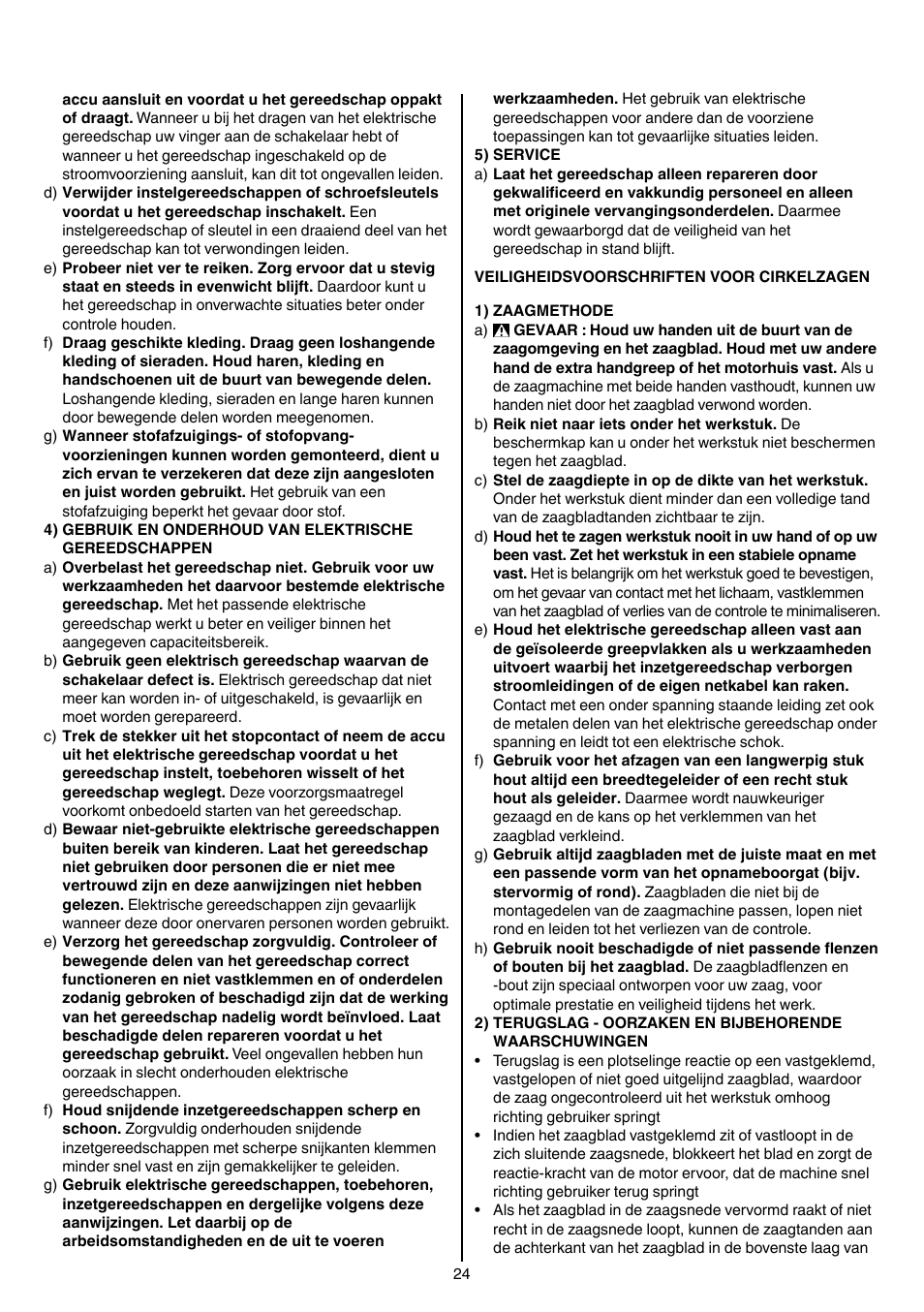 Skil 5740 CA User Manual | Page 24 / 172