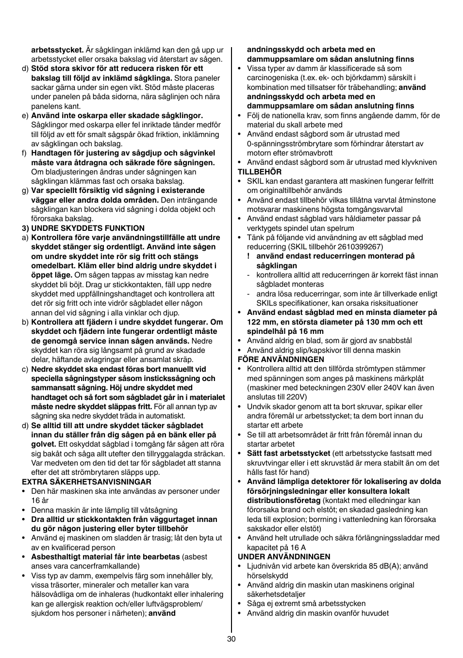 Skil 5740 CA User Manual | Page 30 / 172