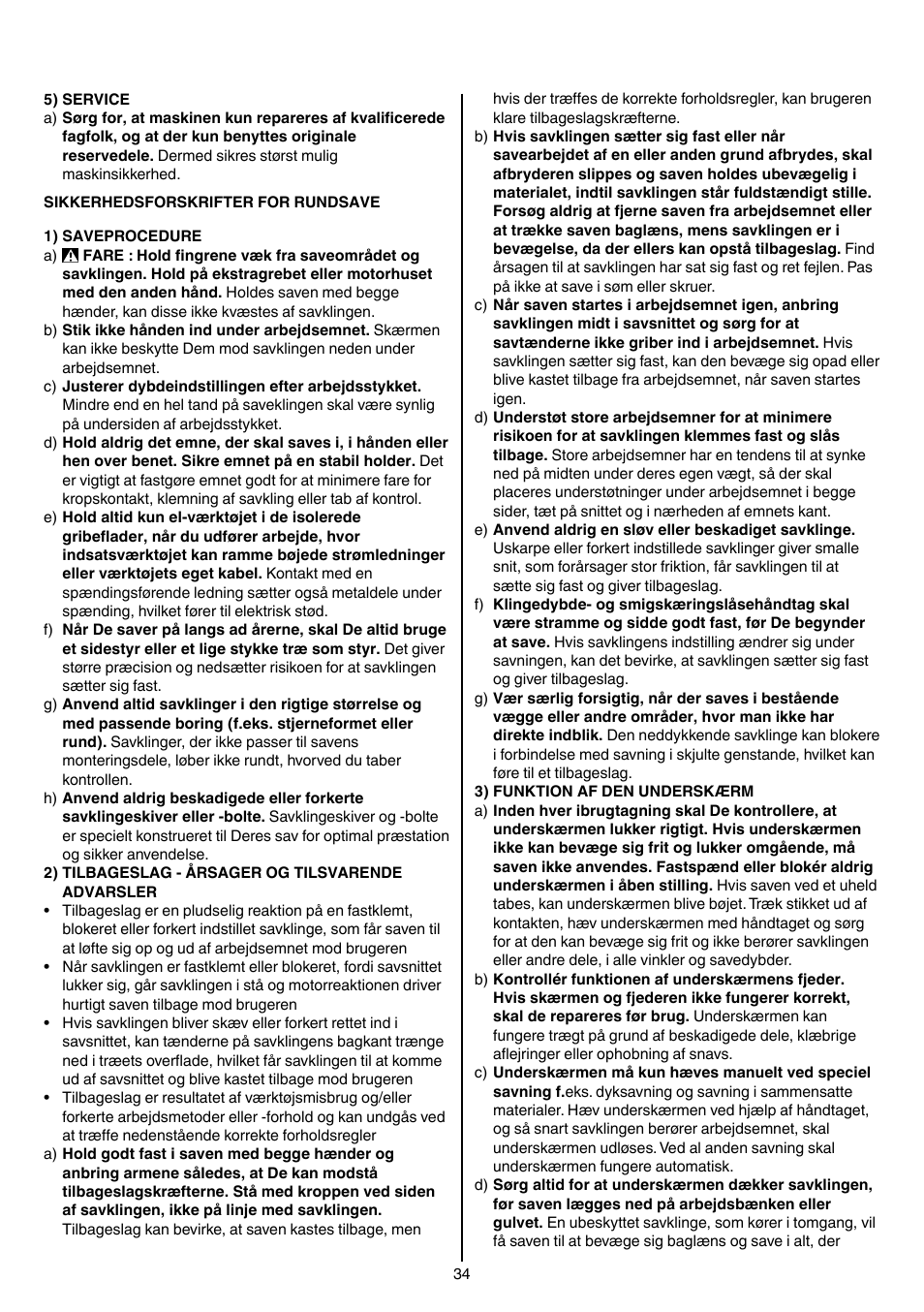 Skil 5740 CA User Manual | Page 34 / 172
