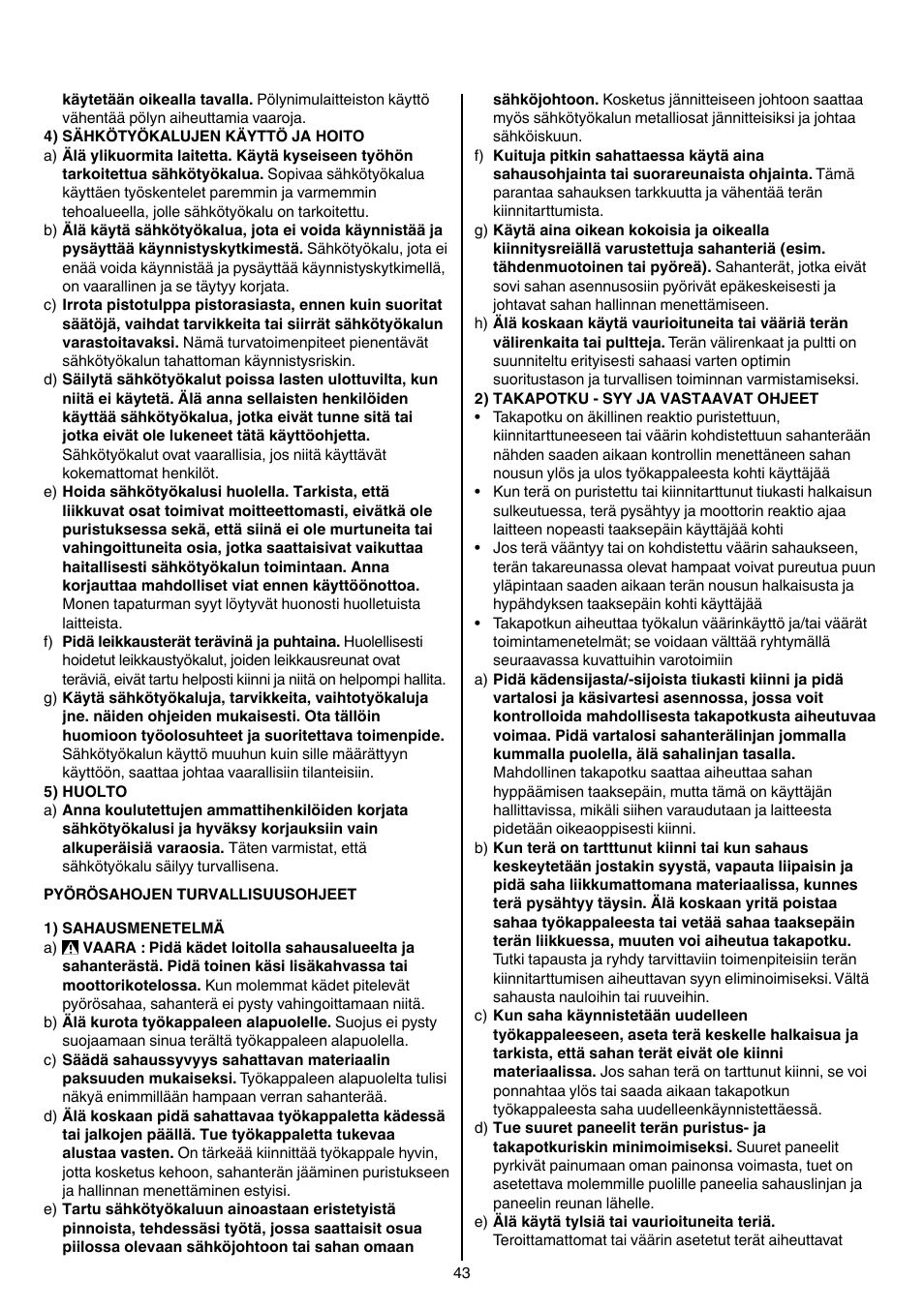 Skil 5740 CA User Manual | Page 43 / 172