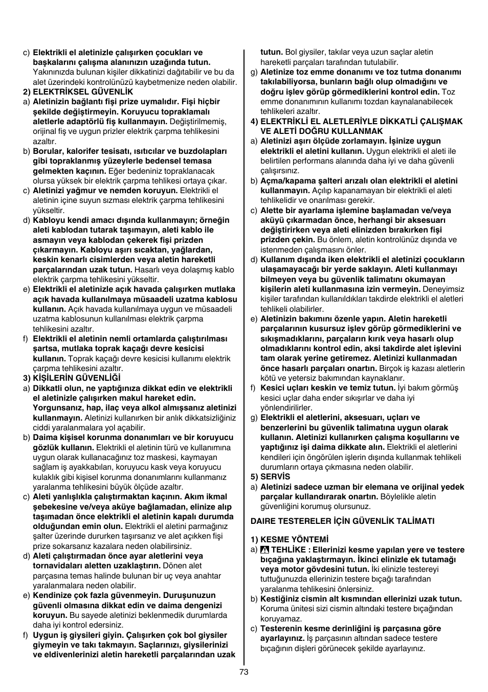 Skil 5740 CA User Manual | Page 73 / 172